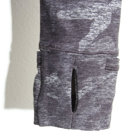 Lululemon Warm Stabilizer 1/2 Zip Hoodie Pullover Incognito Camo HTR Black Rulu - Picture 7 of 13